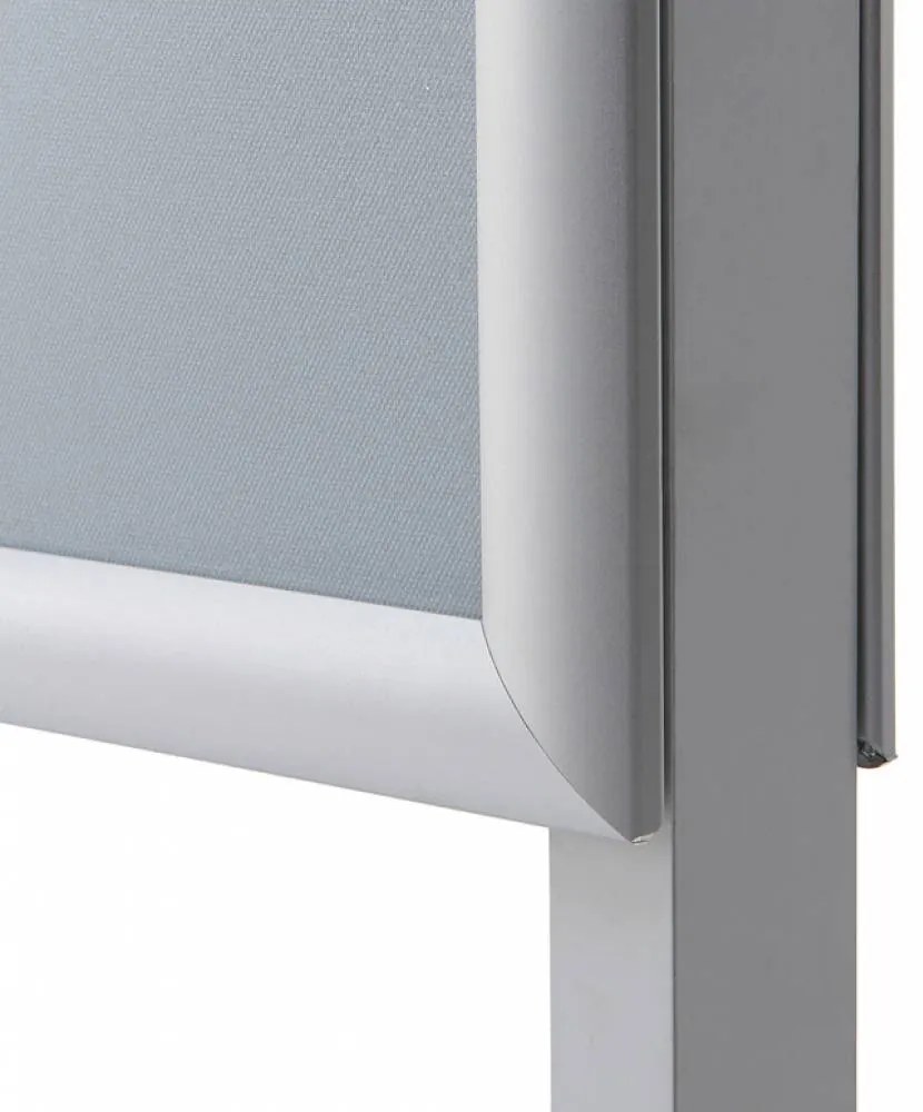 Suport poster 70 x 100 cm, argintiu