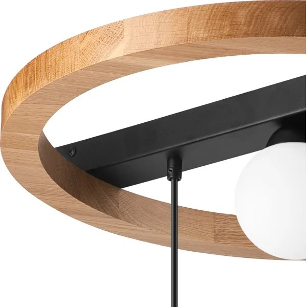 Lustră pe cablu OTIS 2xG9/5W/230V + 2xE27/15W/230V stejar