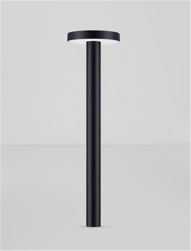 Stalp de exterior pentru terasa sau gradina, MOOD negru H-40cm