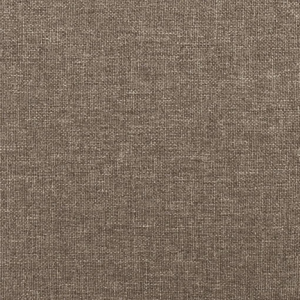 Cadru de pat, gri taupe, 180 x 200 cm, material textil Gri taupe, 25 cm, 180 x 200 cm