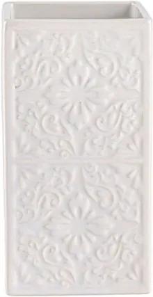 Suport alb din ceramica pentru periuta dinti 6,5x12 cm Cordoba Wenko
