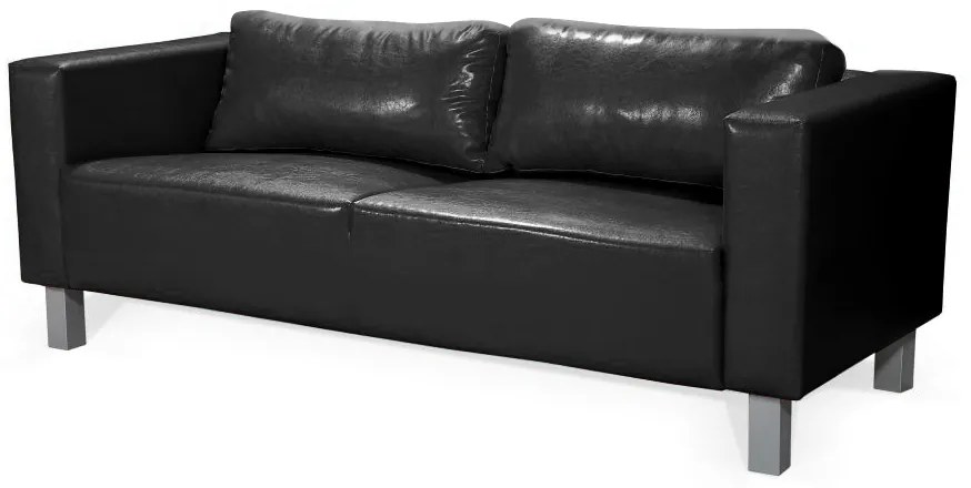 Canapea trei locuri Valiano III (negru). 616138