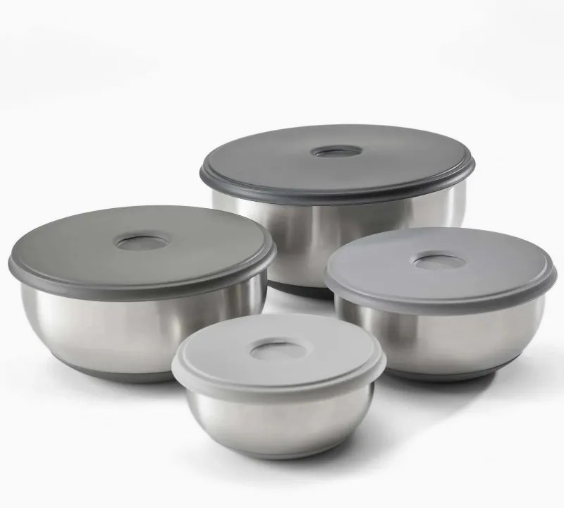 Set boluri Joseph Joseph 95025 Nest 100, 4 piese, Capace interconectate, Inox