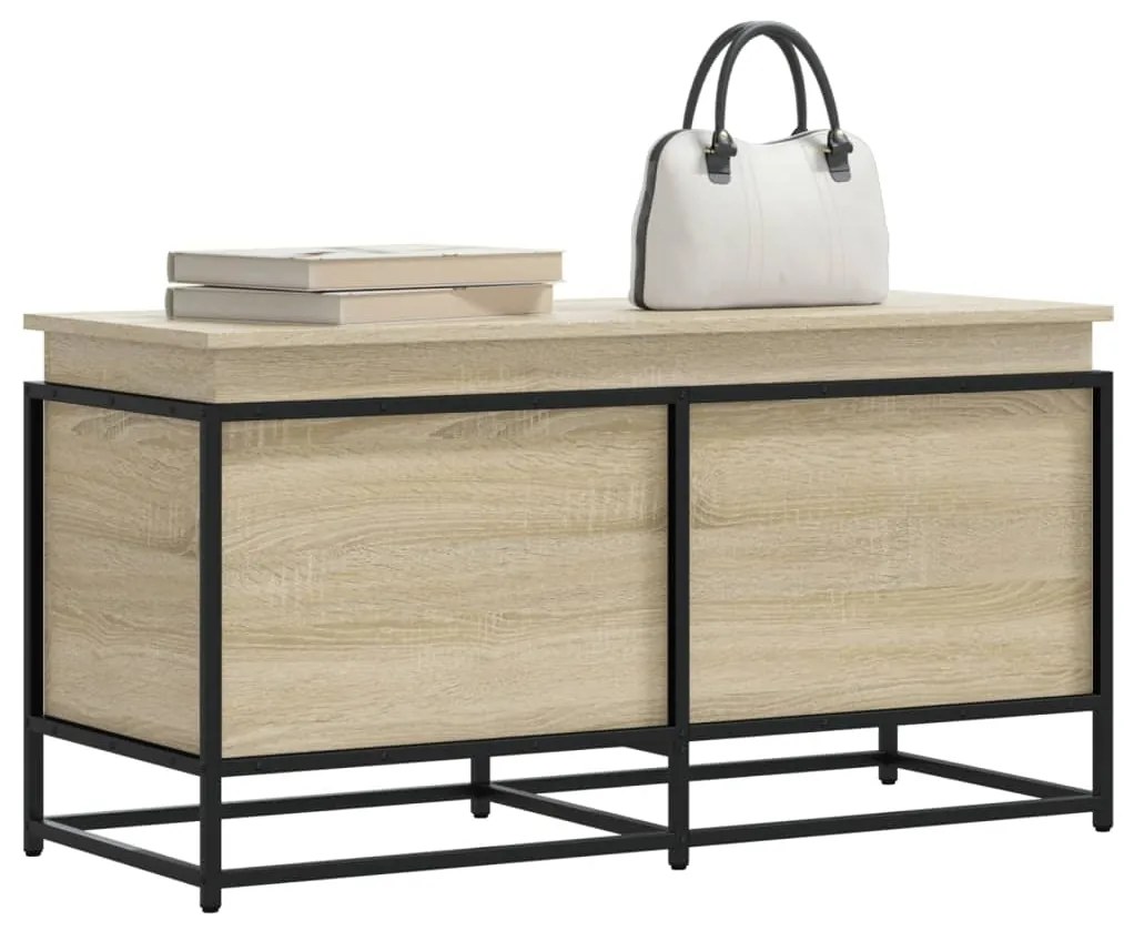 vidaXL Cutie depozitare stejar sonoma 100x40x51,5 cm lemn prelucrat