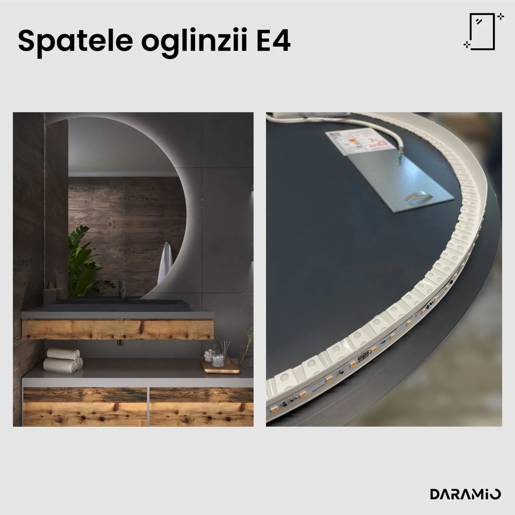 Oglindă rotundă cu iluminare LED E4