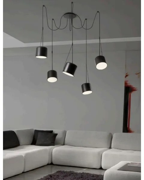 Redo 01-1828 - Lustră pe cablu DODO 5xE27/15W/230V