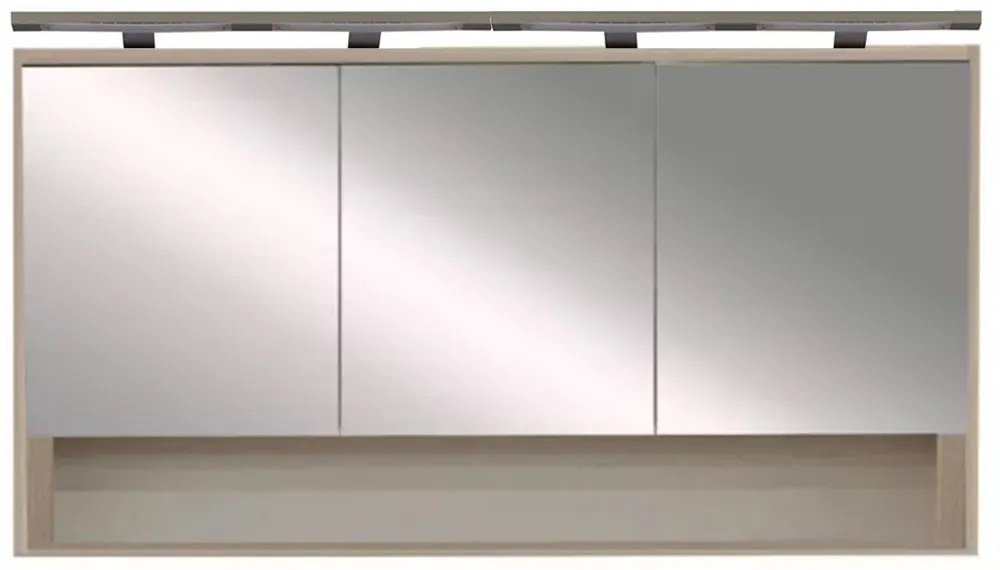 Dulap superior cu oglindă Luna 120, ulm Rauna