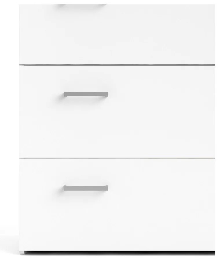 Comodă albă joasă 74x70 cm Space – Tvilum