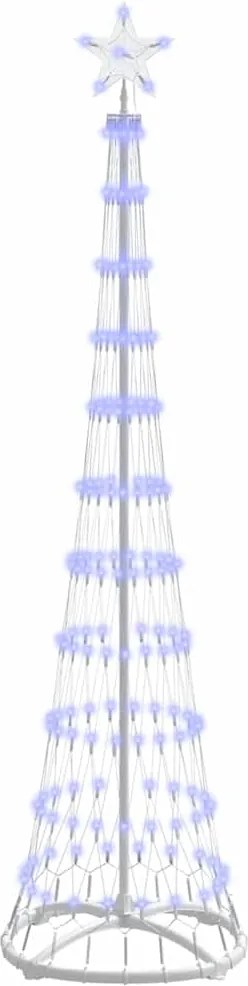 vidaXL Brad de Crăciun LED cu 230 LED albastru 51 x 51 x 190 cm Metal