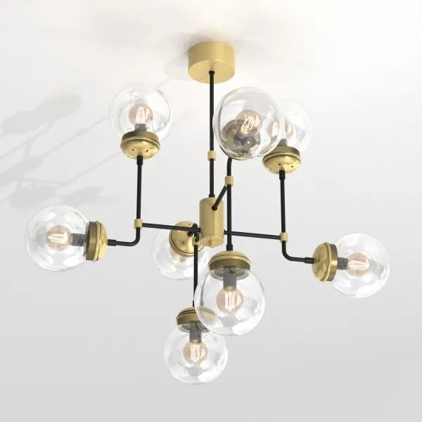 Lustră pe tijă HYDRO 8xE14/60W/230V