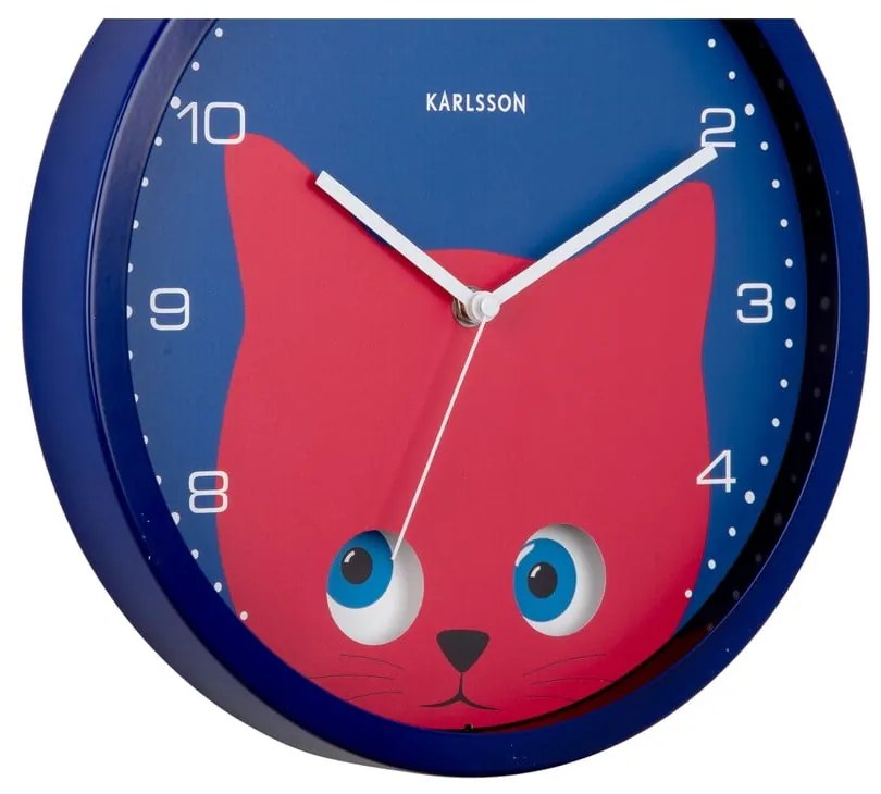 Ceas pentru copii ø 31 cm Peekaboo Cat – Karlsson