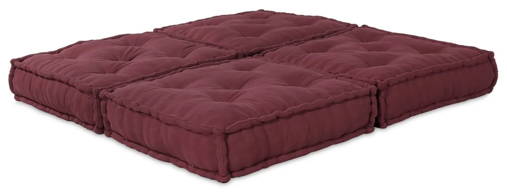 vidaXL Perne Modulare , 2 piese, Material Vișiniu