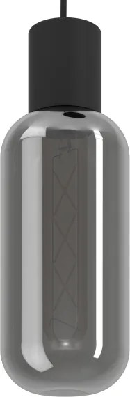 Eglo 901005 - Pendul MAIONE cu cablu 3xE27/4W/230V negru/fumuriu