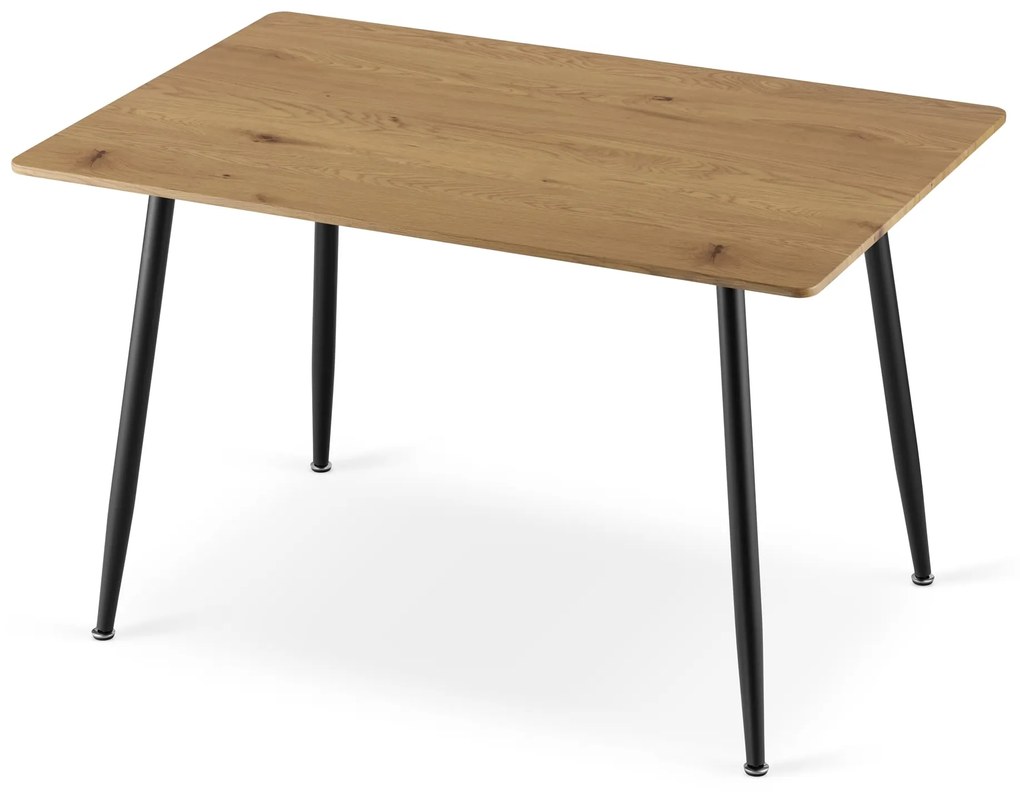 Masa de sufragerie cu blat in decor stejar WERONA 120x80