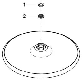 GROHE 26815000 - Cap de duș VITALIO START O 250 mm, crom lucios