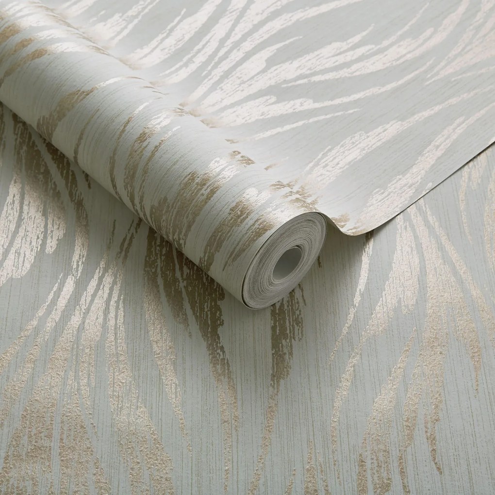 Tapet Ripple, Shimmer Gold and Cream Luxury Feature, 1838 Wallcoverings, 5.3mp / rola