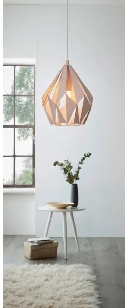 EGLO 49024 - Lustră pe cablu CARLTON-P 1xE27/60W/230V