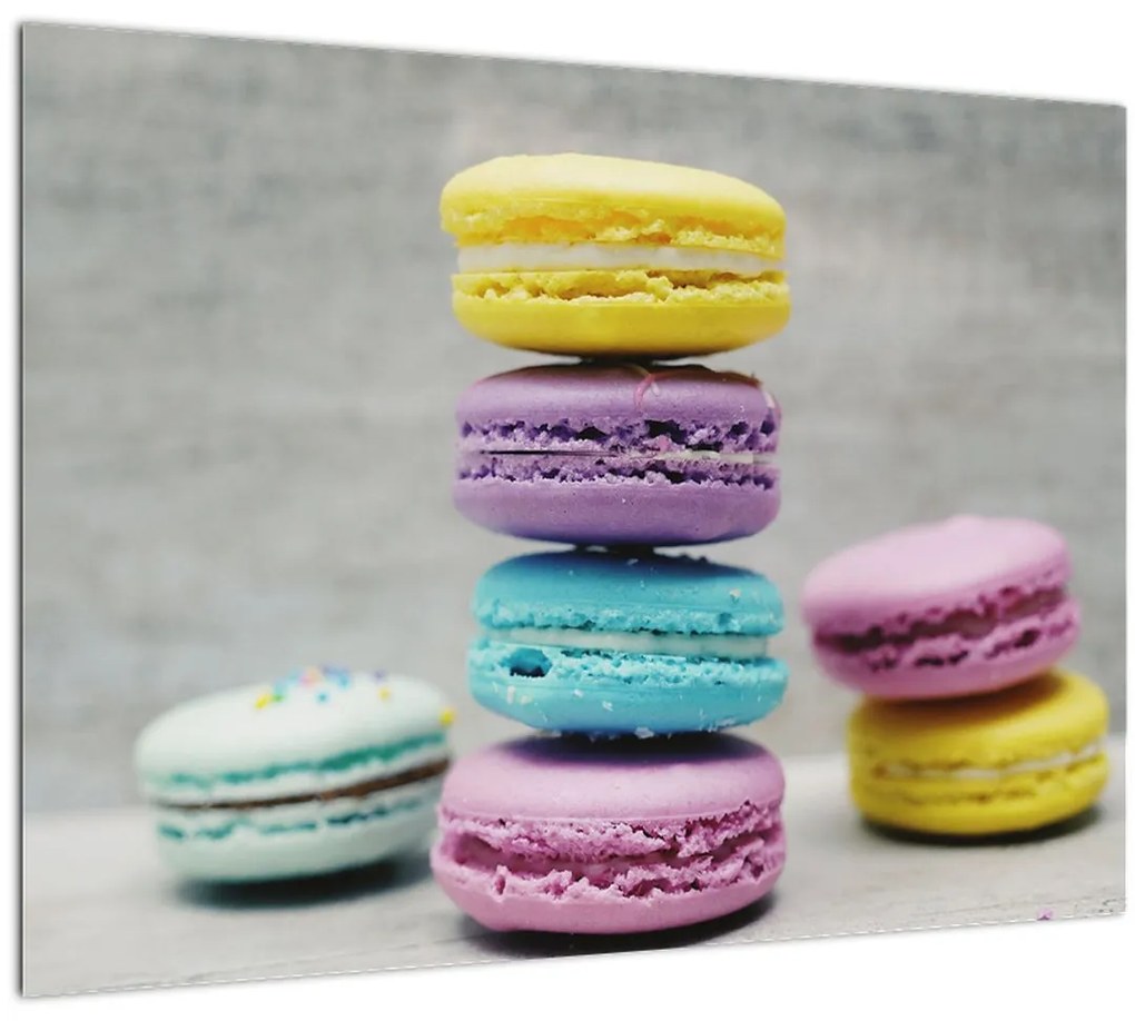 Tablou pe sticlă cu macarooni (70x50 cm)