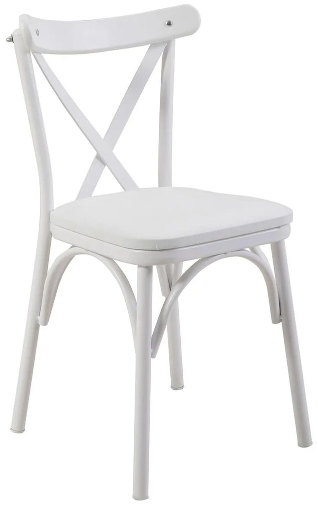Set mobilier sufragerie Duvasa 8 (alb) (pentru 4 persoane). 1093792