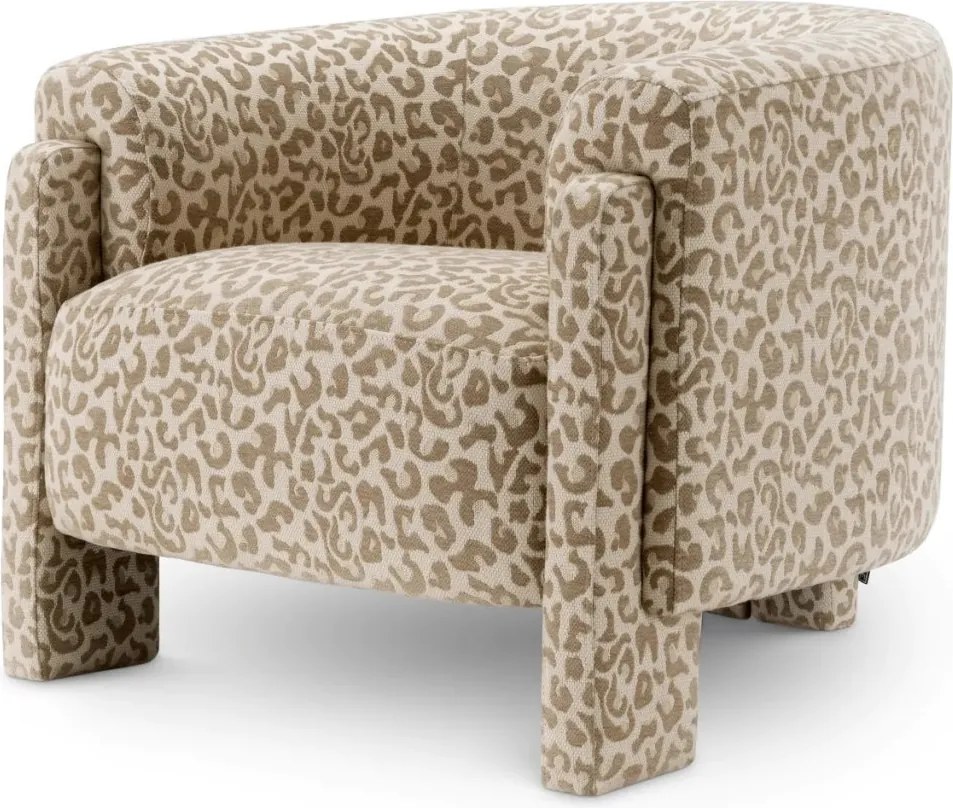 Fotoliu elegant design LUX Hazelwood, Harley leopard