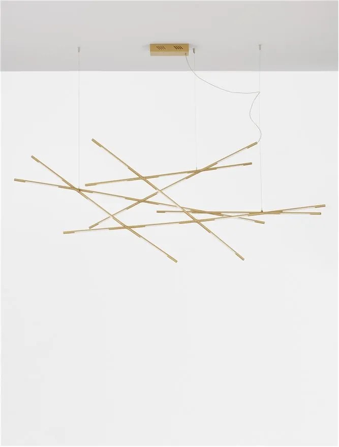 Lustra LED XL suspendata design modern RACCIO aurie