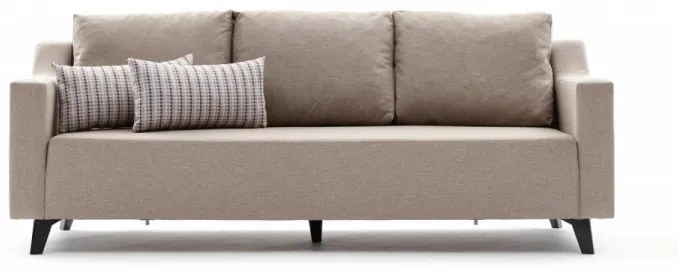 Canapea Extensibilă cu 3 Locuri Doga 3-Seat, Crem