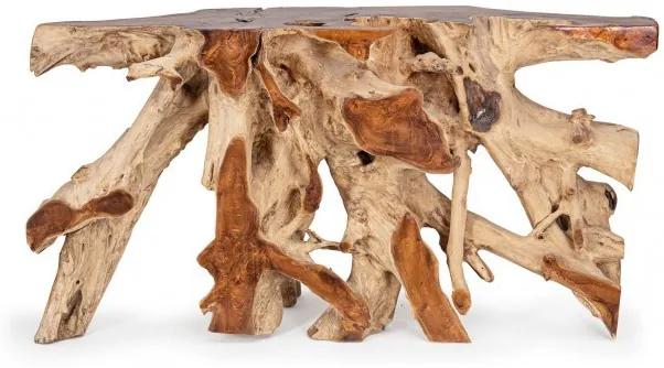 Consola finisaj natural din lemn de Teak, 150x45x80 cm, Lisandra Bizzotto