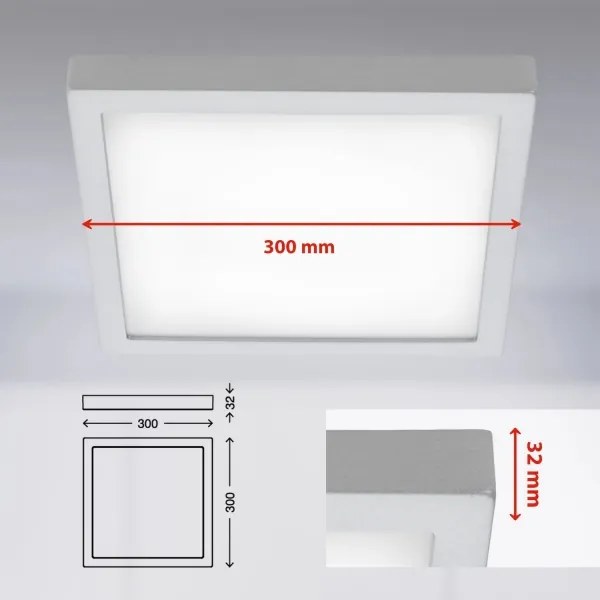 Plafonieră LED FIRE LED/21W/230V 4000K Briloner 7142-414