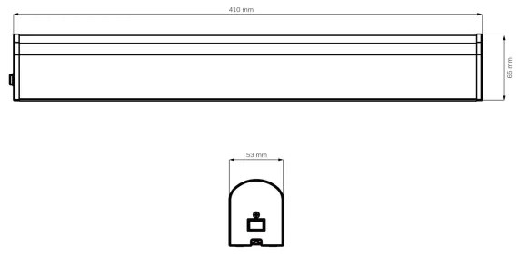 Aplică LED pentru oglindă de baie ALEX LED/8W/230V 4000K 41 cm IP44 crom