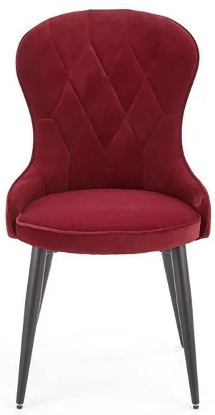 Set 6 scaune K366 velvet bordo