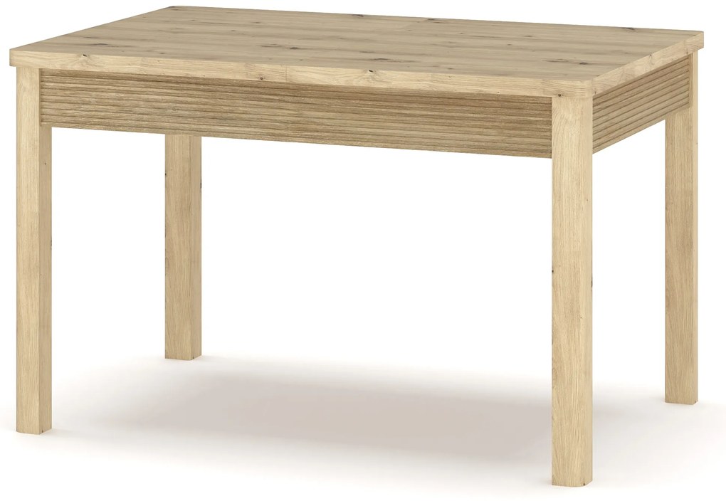 Masă de sufragerie extensibilă 120-160 cm Mindi (Stejar artisan). 1053055