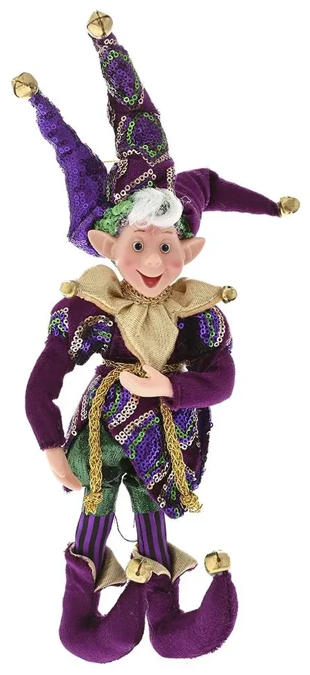 Elf Purple Christmas 30 cm