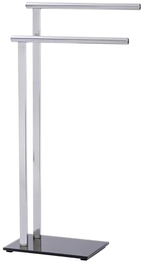 WENKO LAVA 22090100 - Suport pentru prosoape, 42 x 81 cm, inox/argintiu/negru