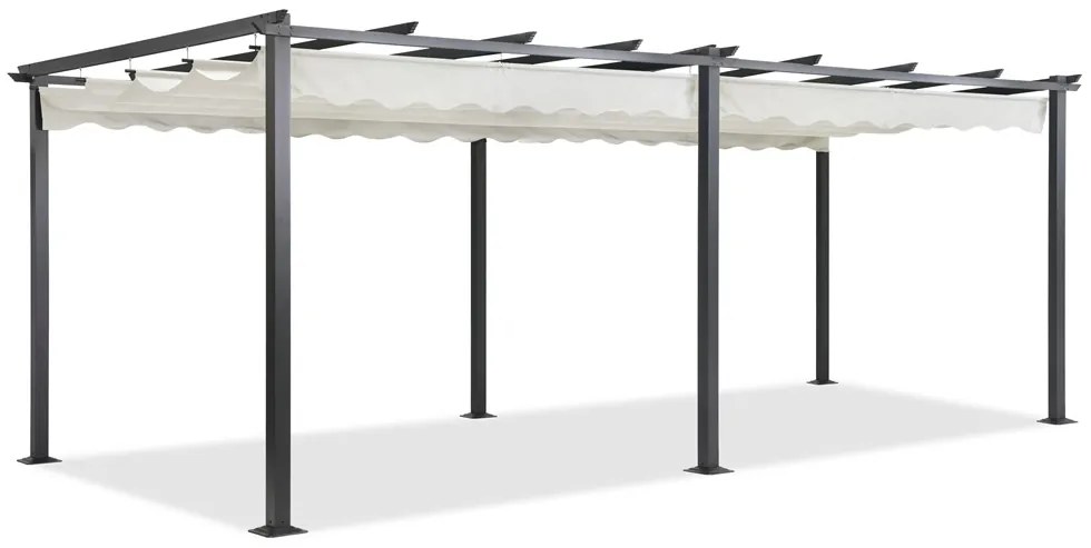 Terasă independentă pergolă Tenerife 3x6 m cremă