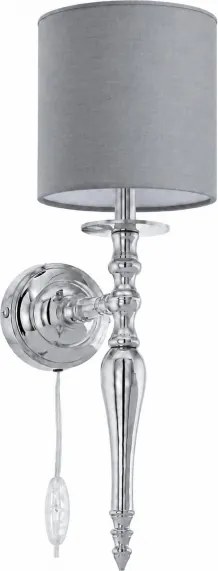 BRILAGI - Lampă de perete NUBILA 1xE27/60W/230V crom lucios/gri deschis