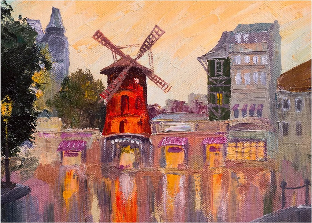 Tablou - Moulin rouge, Paris, Franța (70x50 cm)