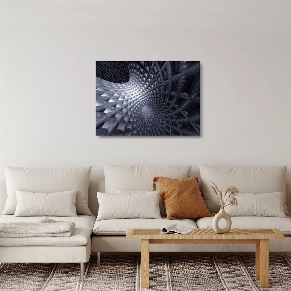 Tablou pe sticlă - Abstract 3D (70x50 cm)