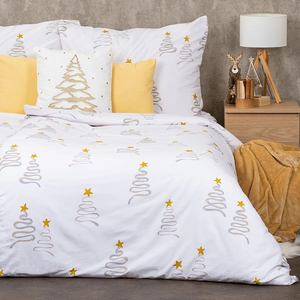 Lenjerie de pat 4Home Christmas tree , 140 x 220 cm, 70 x 90 cm, 140 x 220 cm, 70 x 90 cm