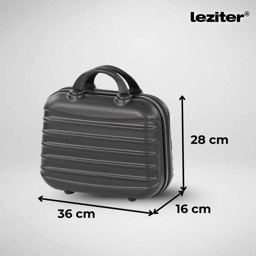 TraveLux Max X gurulós bőrönd szett fekete