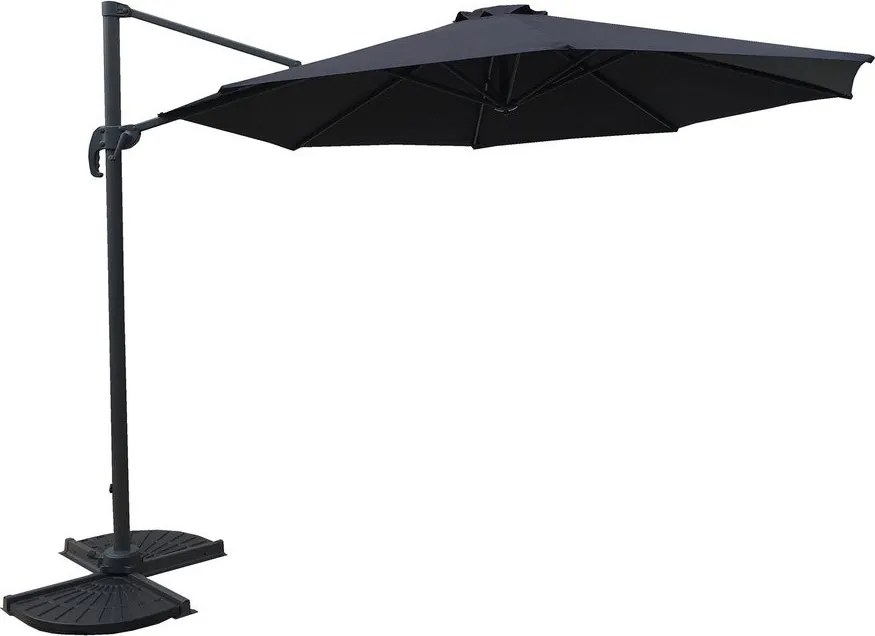 Umbrelă de soare gri 300x300 cm Deluxe – Garden Pleasure