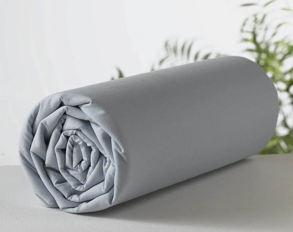 Set Cearsaf de Pat Double 160 x 200 cm - Gri