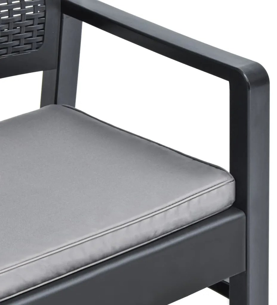 Set mobilier de gradina Culoare negru, OBASI