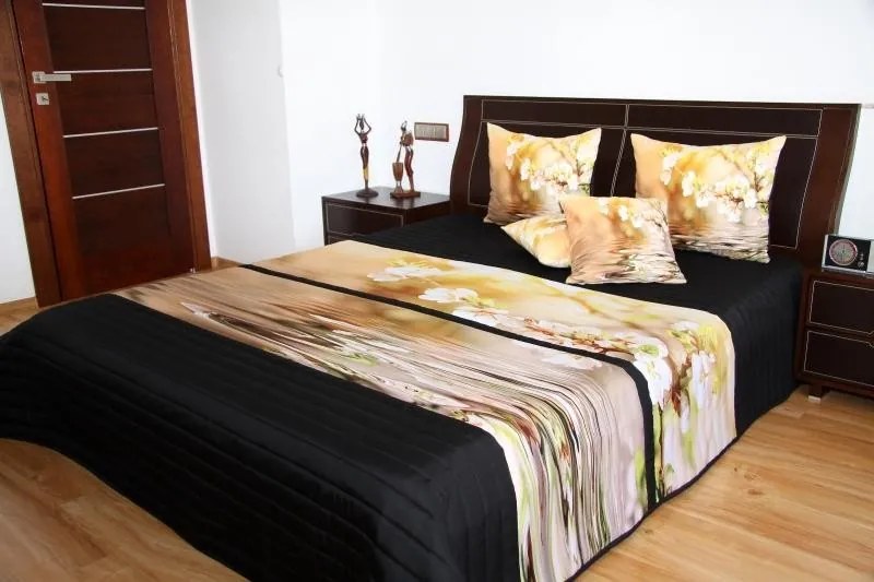 Cuvertură de pat cu model 3D flori 220x240 szer. 220, dł. 240