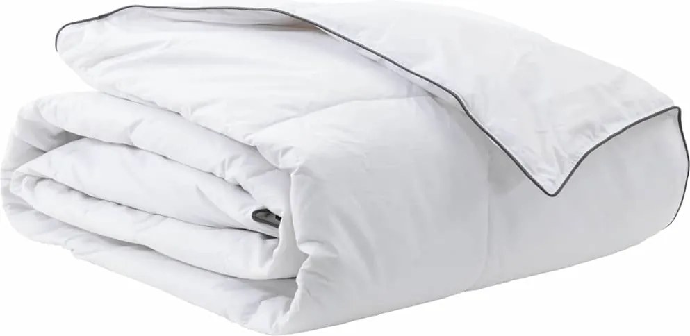 vidaXL Duvet de iarnă Alb 260 x 220 cm Pene