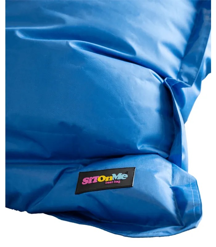 Fotoliu tip sac, material textil albastru, GETAF