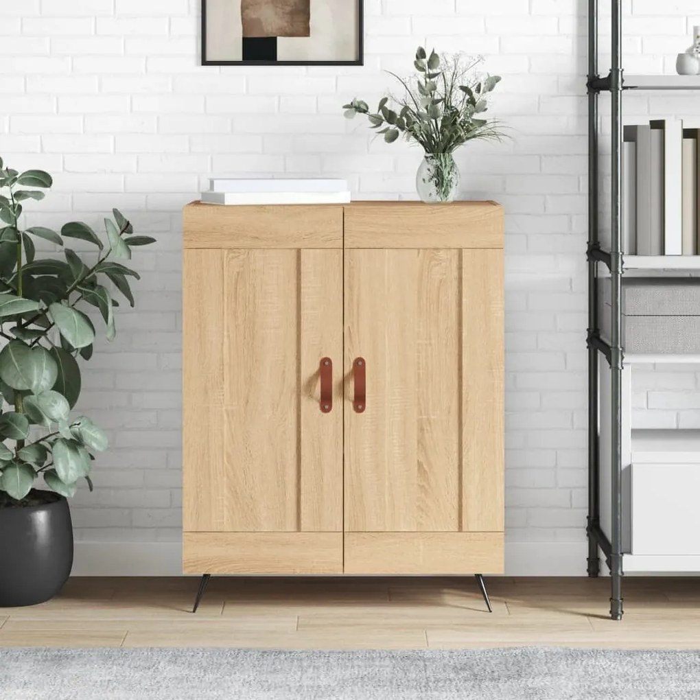 830167 vidaXL Servantă, stejar sonoma, 69,5x34x90 cm, lemn compozit