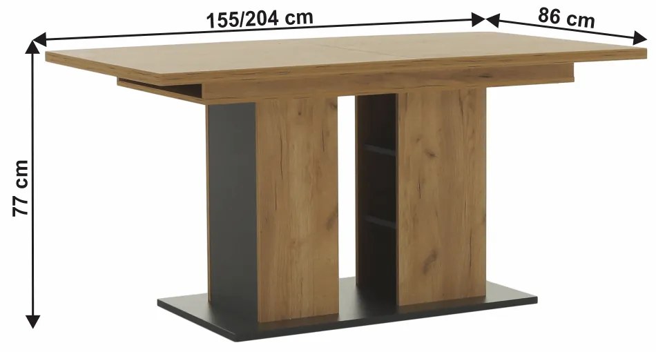 Masă de sufragerie Fistrea (pentru 6 până la 8 persoane). 1017112