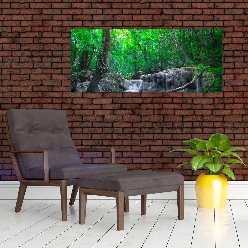 Tablou - Cascada Erawan, Kanchanaburi, Thailanda (120x50 cm)
