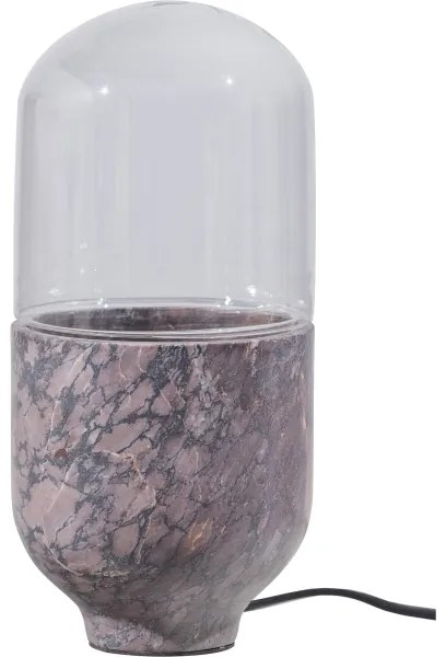 Lampă de masă ASEL 1xE27/25W/230V marmură gri/maro