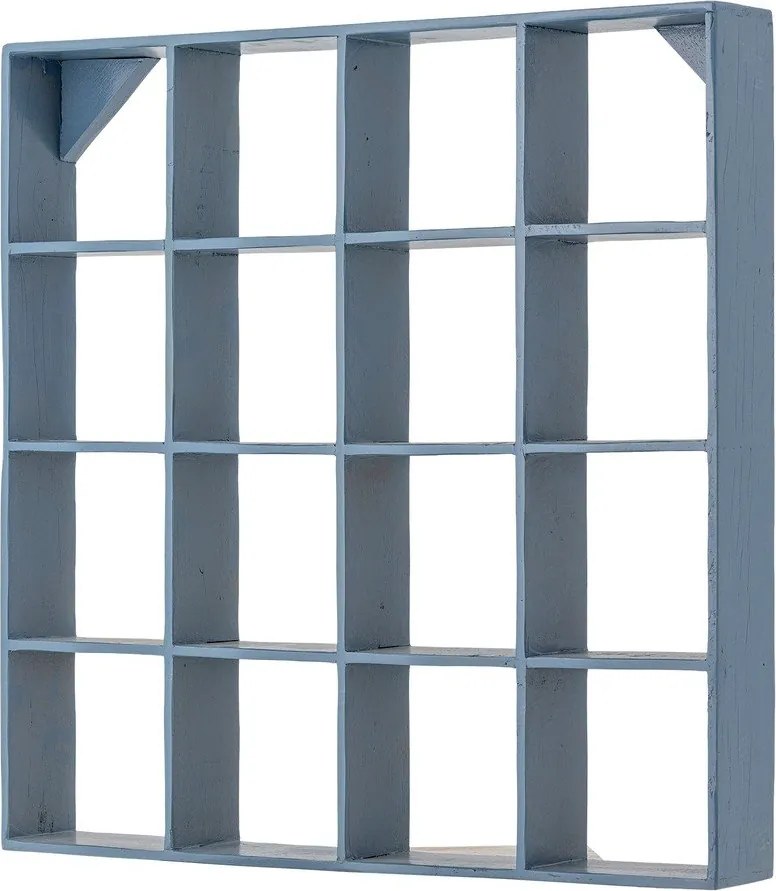 Raft albastru etajat din lemn reciclat 70 cm Bekka – Bloomingville